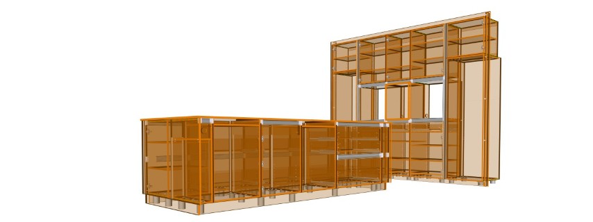 technische uitwerking van een maatwerk keuken van doorrood